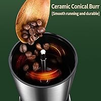 Vista 5 de Manual Coffee Grinder - 8 Adjustable Coarseness Settings, Hand Crank Coffee Mill, Large Capacity, Portable Hand Coffee Grinder for Moka pot, French