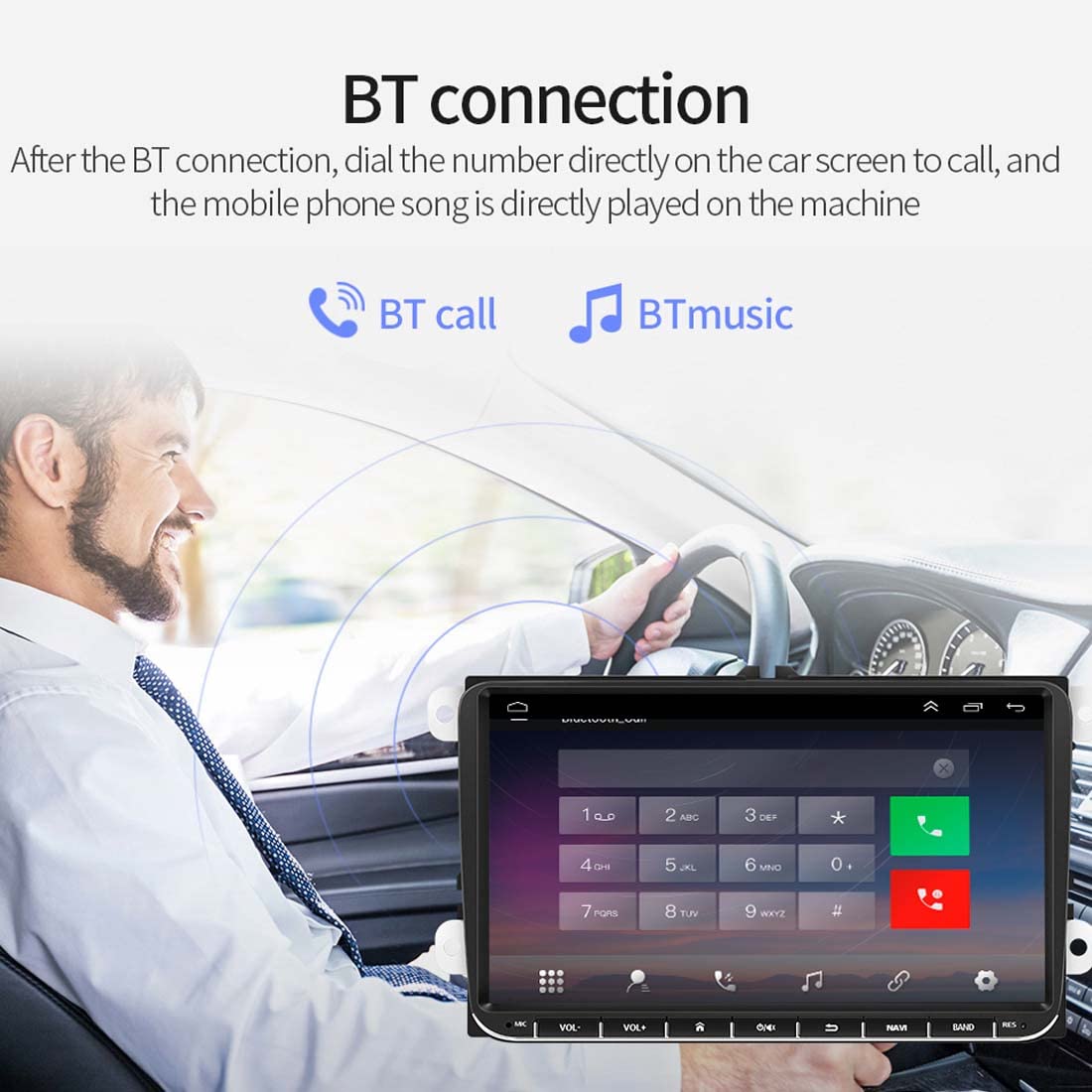 2 Din Android GPS Navigation Car Stereo Radio Media Player per B/ora Golf Polo Passat Bsh Bsh Touran
