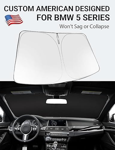 Vista 793 de Proadsy Parasol para parabrisas para BMW X1 F48 2016-2022 de 4 capas plegable, protector de parasol frontal que bloquea los rayos UV y mantiene