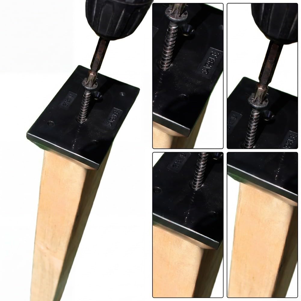 Base Anclaje Poste 20 Unidades Exterior Base Anclaje Poste 20(20) | Nylon , color negro, para ideal clima húmedo, evita , uso exterior