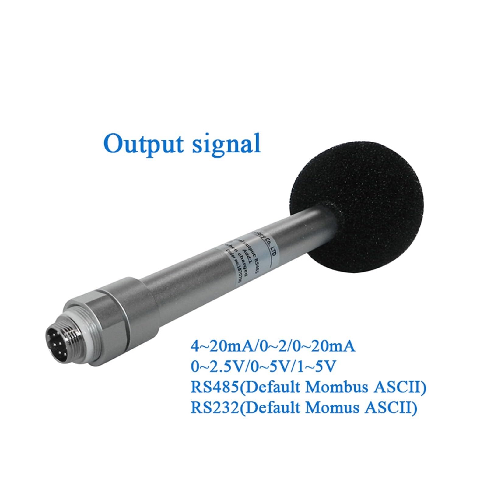 Noise Sensor Geräuschsensor aus Aluminiumlegierung, Dezibelmesser, Kondensator, Mikrofon-Stil, Winddicht, RS485-Geräuschmessung | XS-ZYA-RS485