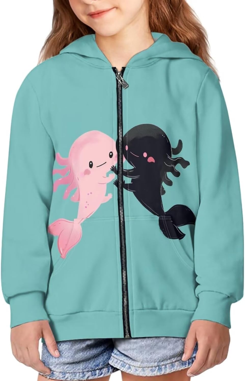 Zip Up Hoodies for Girls Boys Long Sleeve Hoodies Jacket Kids Clothes Pullover Outfit
