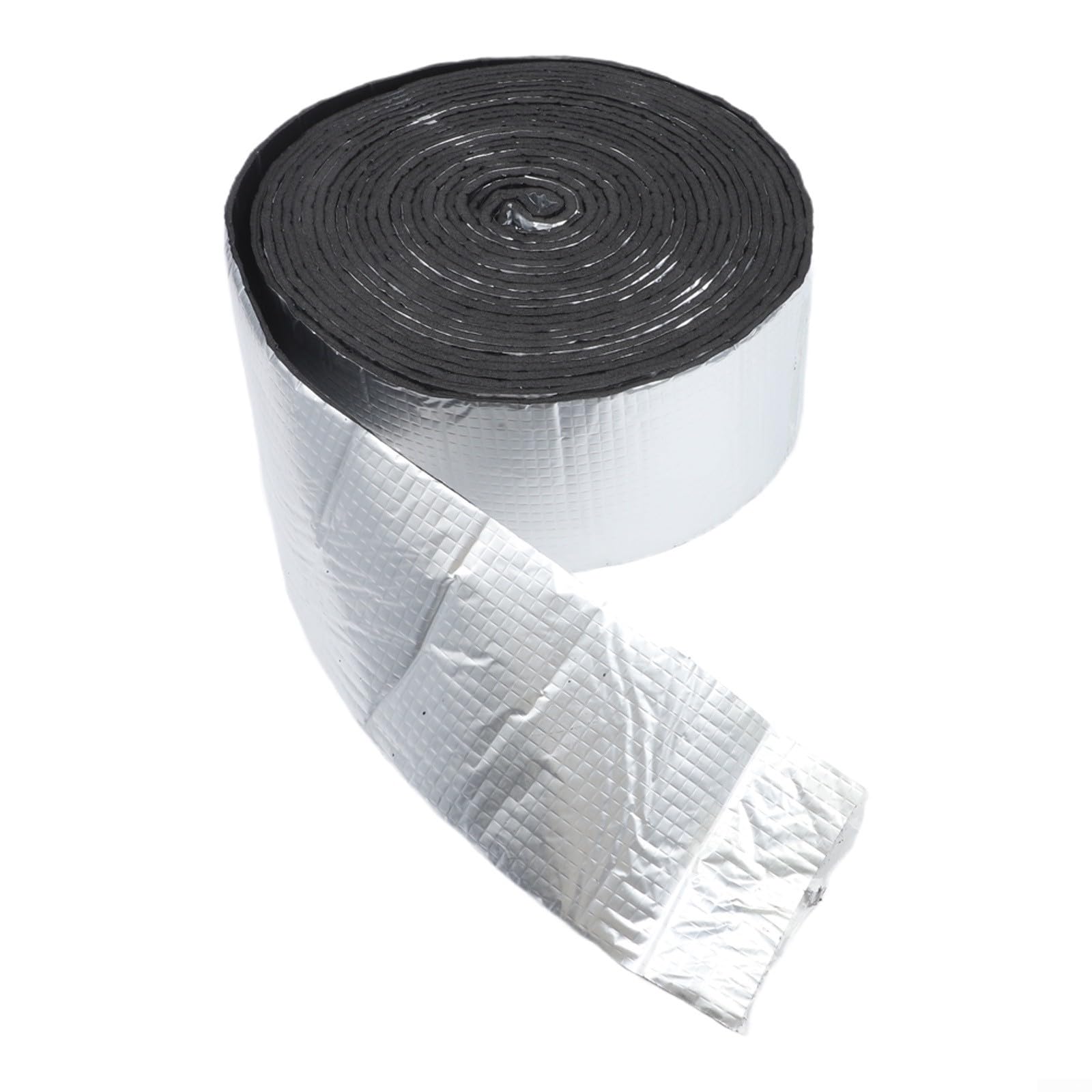 Cinta de aislamiento de tubos de espuma de 10 m con respaldo autoadhesivo para protección contra la congelación en invierno, envoltura de plástico de goma ignífuga (10 cm x 10 m)