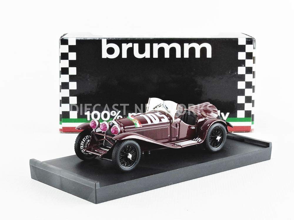 BRUMM R078B miniaturowe auto do kolekcji, bordowe