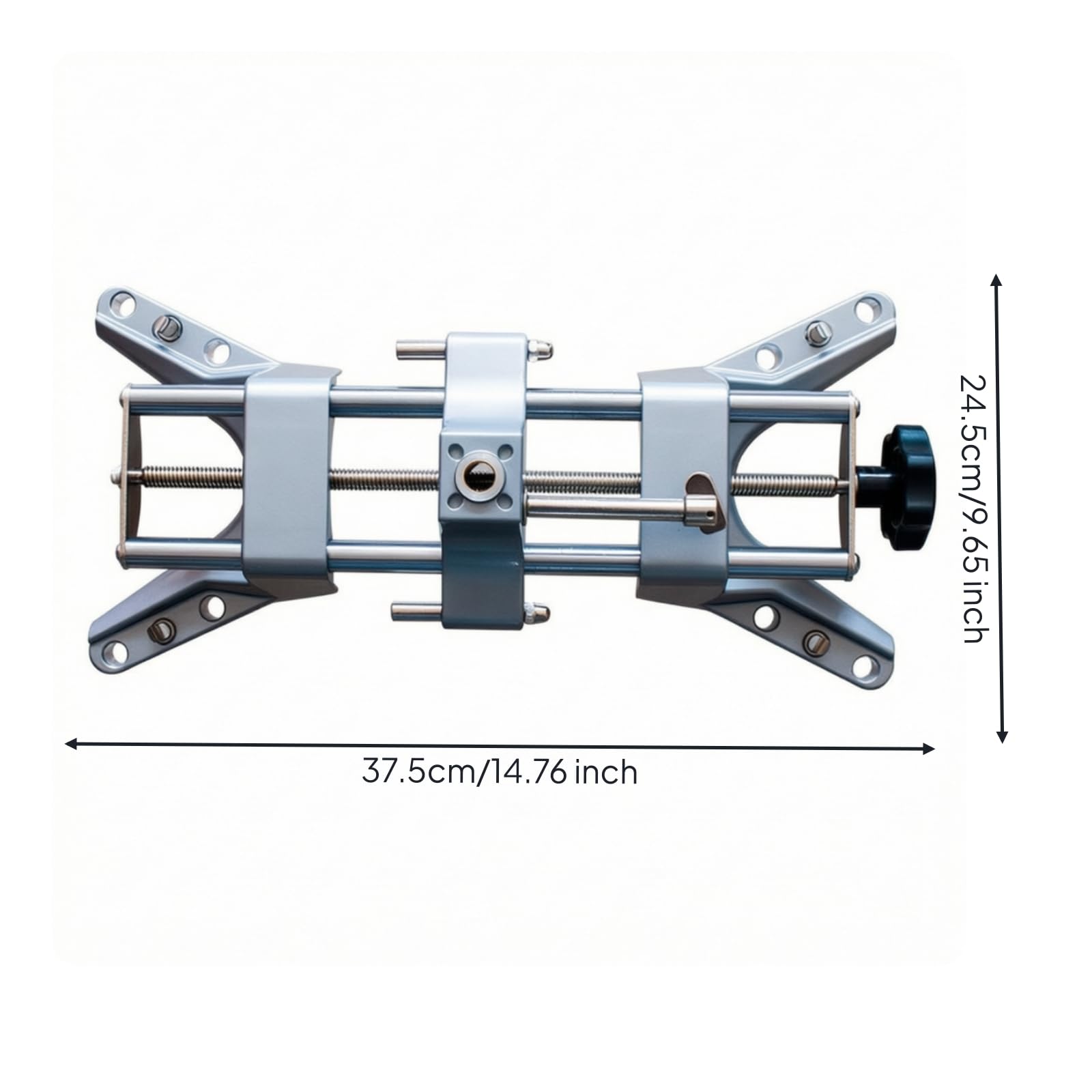 Rad Ausrichtvorrichtung Ausrichtklammer Zentrierhilfe Spannwerkzeug Fixierhalterung mit Zentraler Gewindestange Und Drehgriff für Präzise, 16MM Durchmesser
