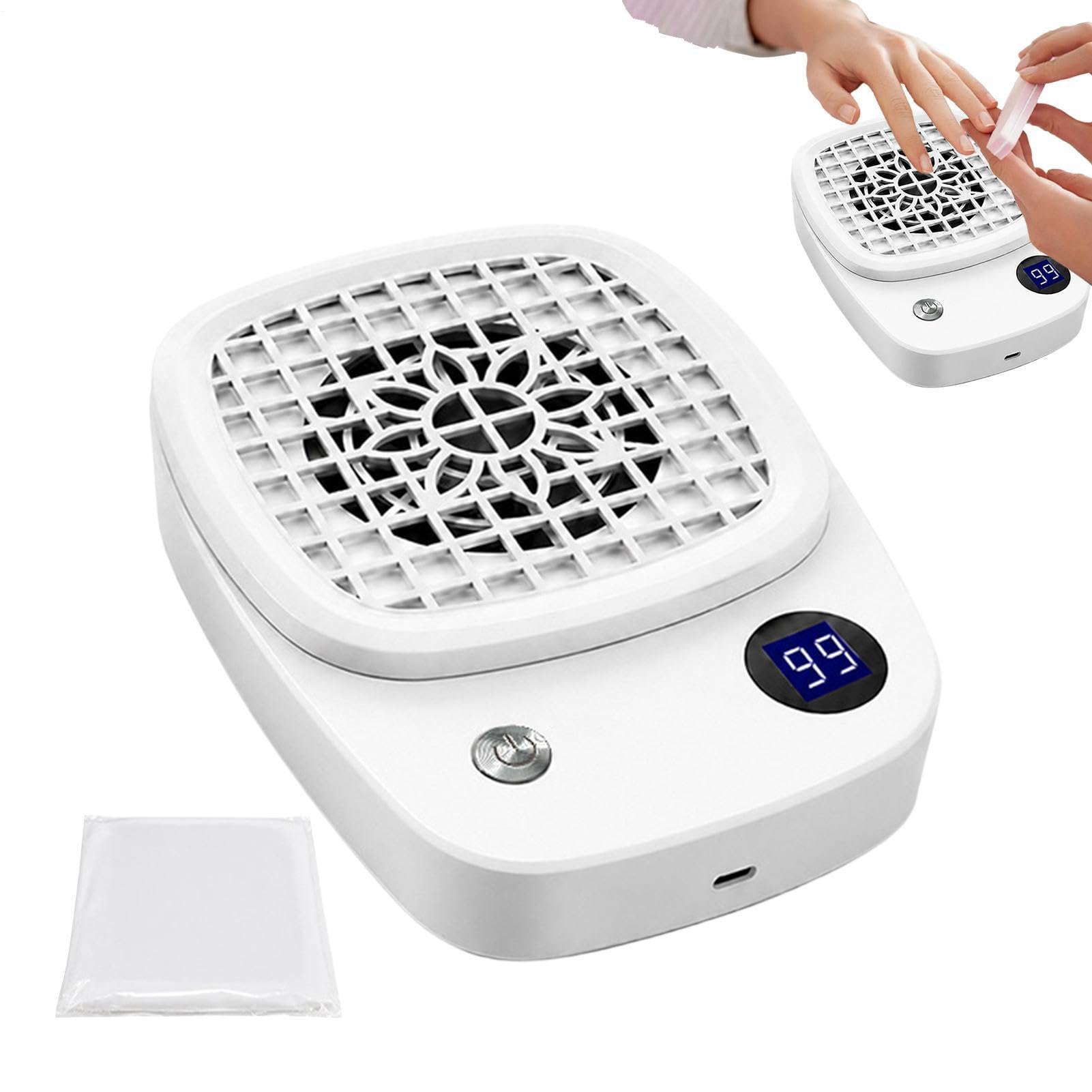 Colector de Polvo de Uñas Silencioso Equipo de succión y filtro para