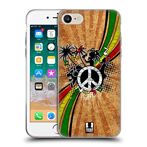 Coque en Gel Reggae compatible MagSafe avec protection de qualité militaire iPhone SE 2022