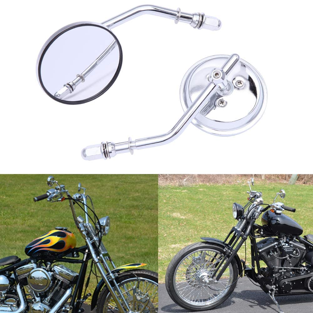 Retroviseur moto, M8 8mm ronds pour Softail Slim quarante huit XL1200X Sportster 1200 Street Glide