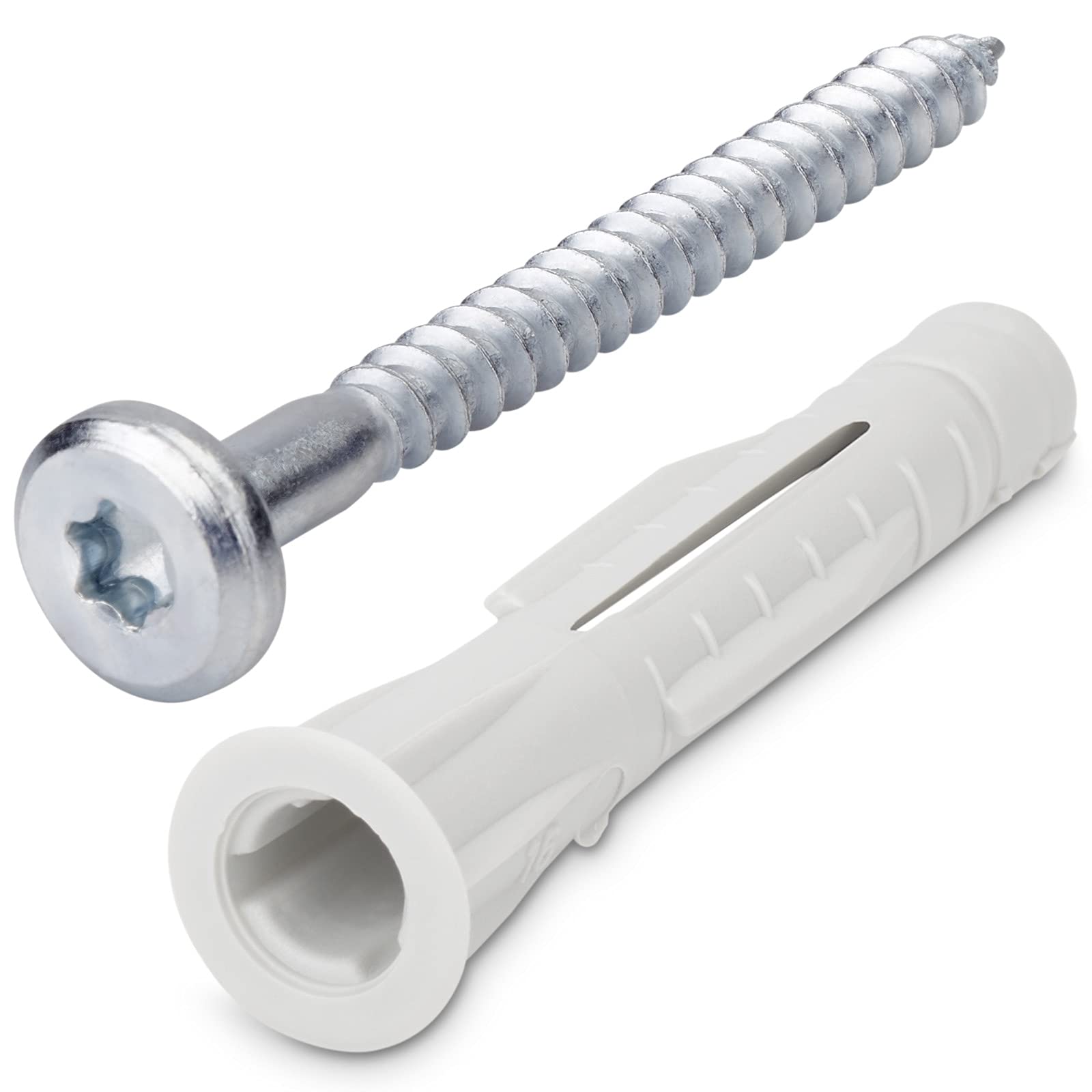 10 Stück Dehnschrauben M10 X 100mm - Sechskant Außenspreizhülsenschrauben Für Beton