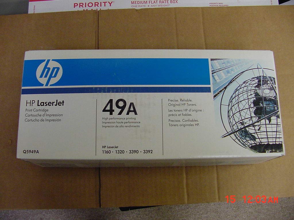 Hp LaserJet 1320 1320TN 1160 3390 1320N Replacement Q5949A (HP 49A) Black Toner Cartridge