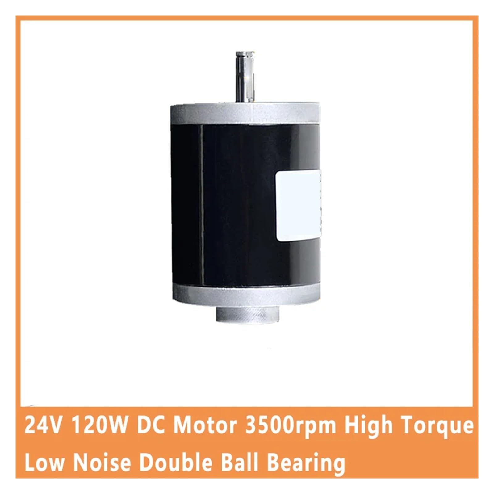 Gleichstrommotor, 3500 U/min, 24 V, 120 W, hohes Drehmoment, niedriges Doppelkugellager, Mini-Kugeldrehmaschine (Motor und Halterung)