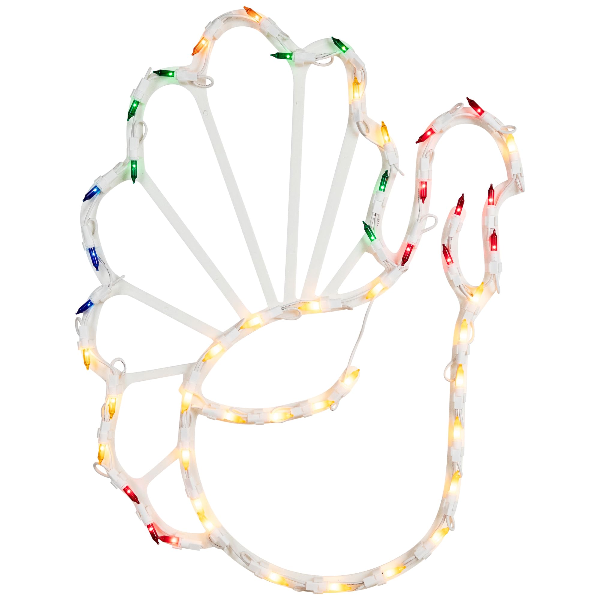 Lighted Turkey Thanksgiving Window Silhouette Decoration - 18