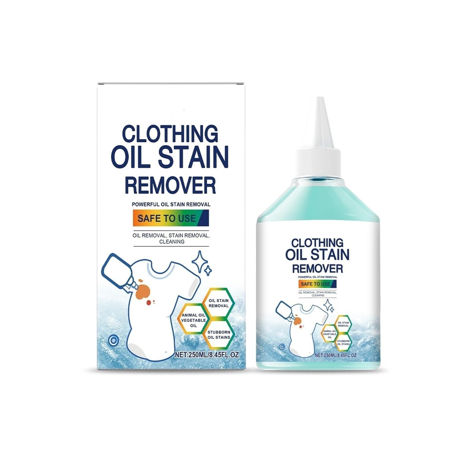 Soluzione sgrassante da 250 ml, for la pulizia e cura dei vestiti(3pcs)