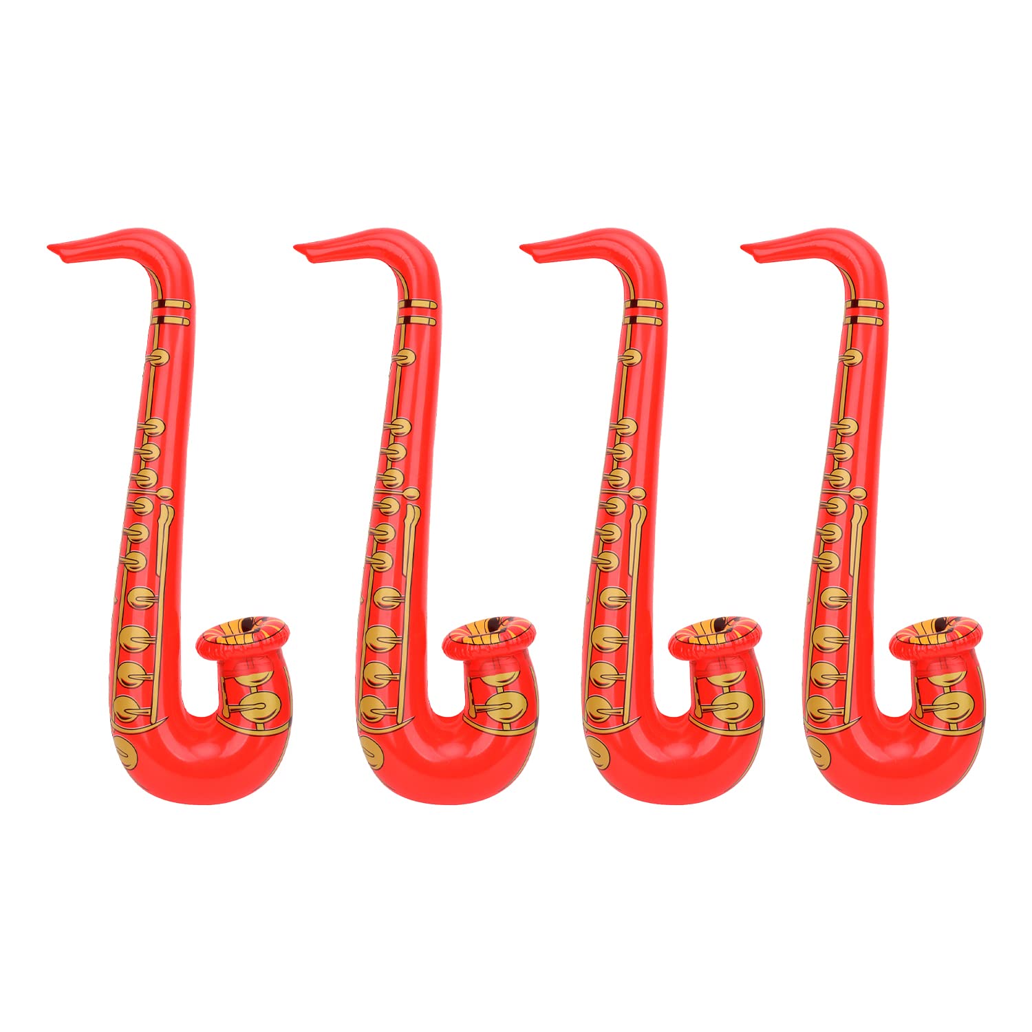 Trimming Shop Inflatable Saxophone Balloon 4pcs, Red