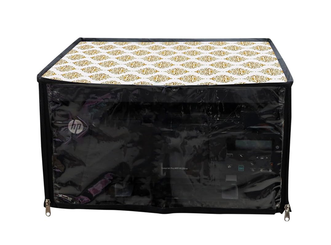 Presents Printer Cover for HP LaserJet Pro MFP M126nw Printer with Zipper Dustproof, Waterproof, Size(17.5 x 11.5 x 10.5) In, Dmass Gold.-picture-36