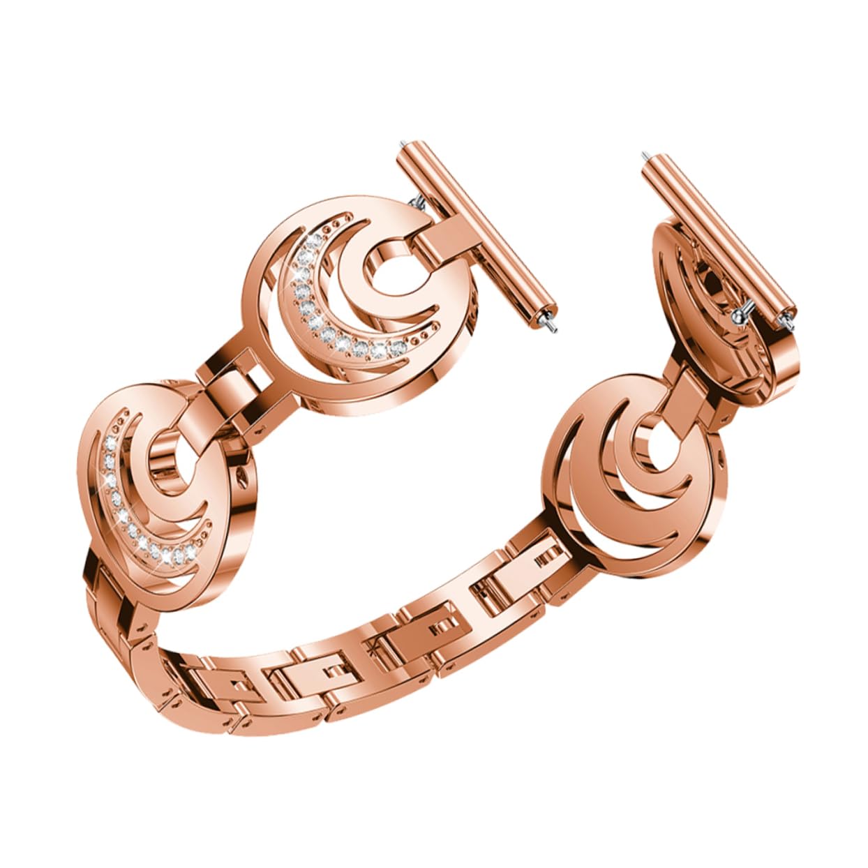 UKCOCO 2 Piezas Accesorios De Reloj Banda De Reloj De Acero Inoxidable Correa De Reloj Reloj Correa De Repuesto Bling Banda De Reloj 2 Banda De Reloj Cristal Banda De Reloj Banda De
