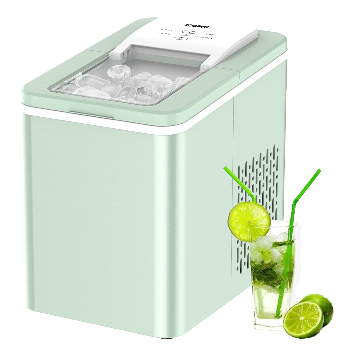 Soopyk Portable Countertop Ice Maker Machine with Ice Scoop