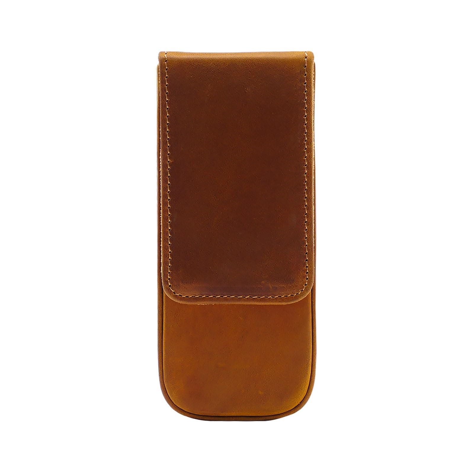 DUMRALBQE Wooden Jewelry Box Leather Pen Pouch 3pcs Handmade Drawer Organiser for Storage and Organization(Brown)