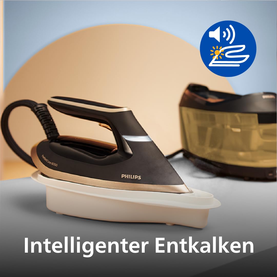 Philips PerfectCare 6000 Series Dampfbügelstation PSG6064/80, 1,8L Wassertank, SteamGlide Advanced