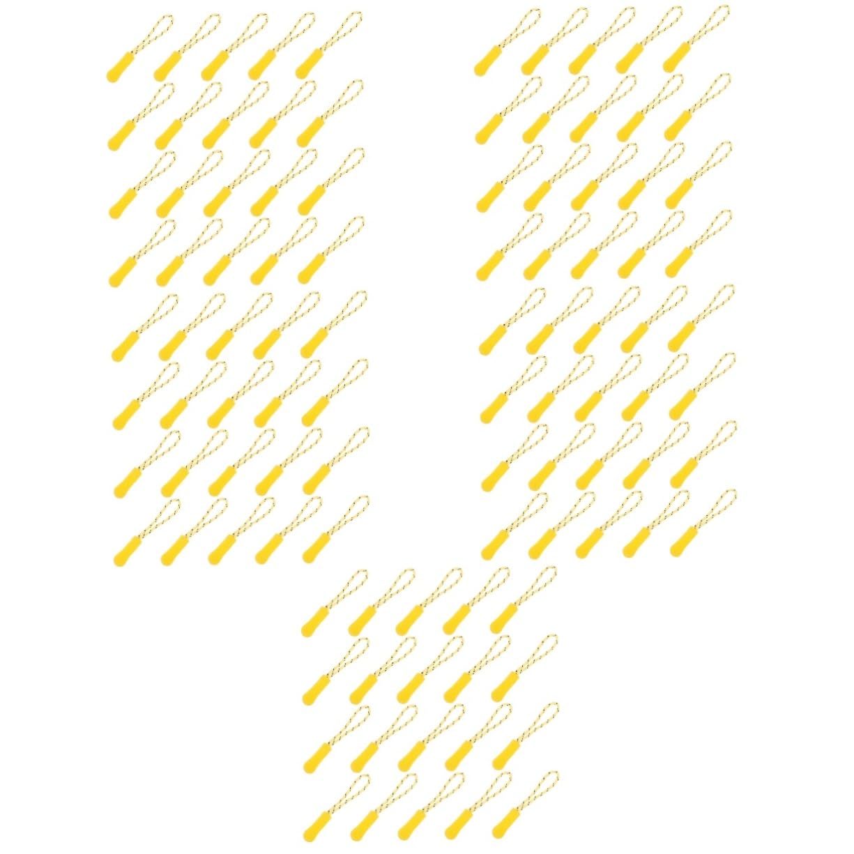 DOITOOL 5sets 50pcs Zipper Pull Tab Replacement Durable Wear Resistant Zipper Pulls for Bags Luggage and More and Replacement 50pcs*5