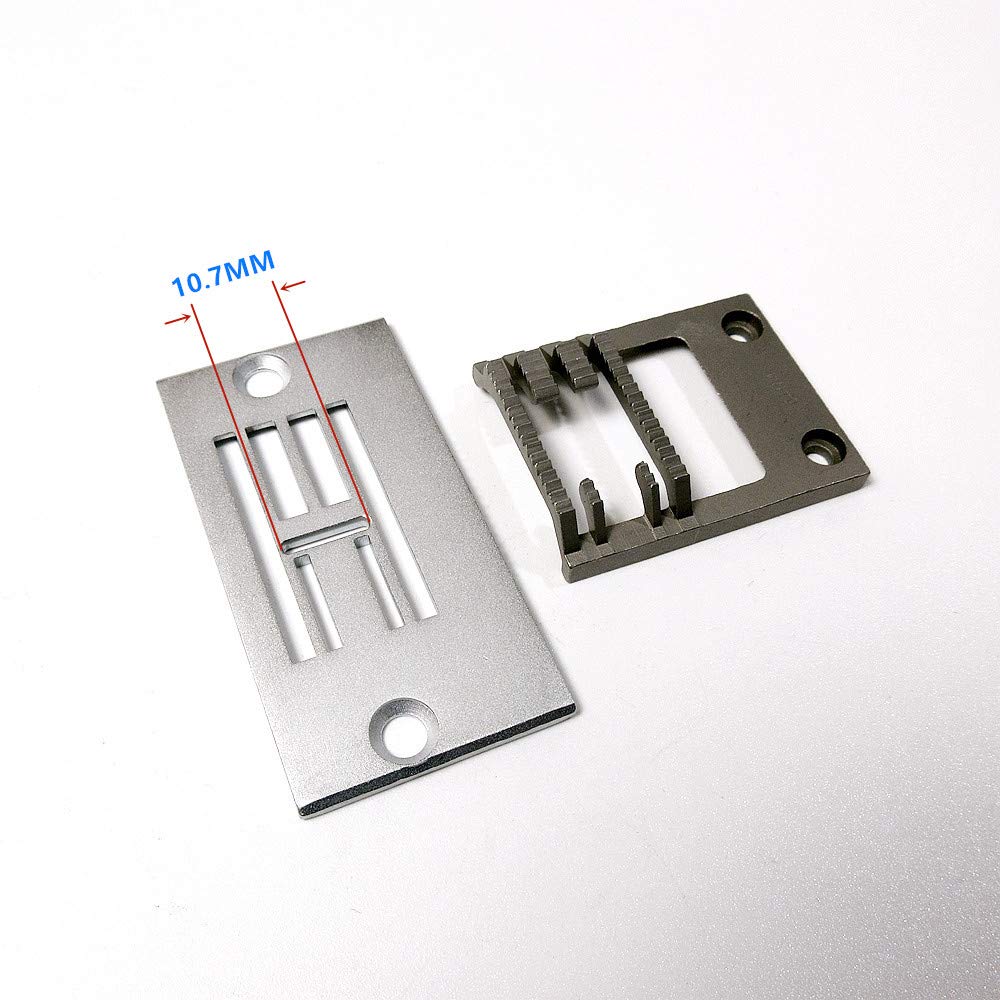 CKPSMS Stichplatte & Transporteur Set - Ersatz Für SINGER 20U Nähmaschinen