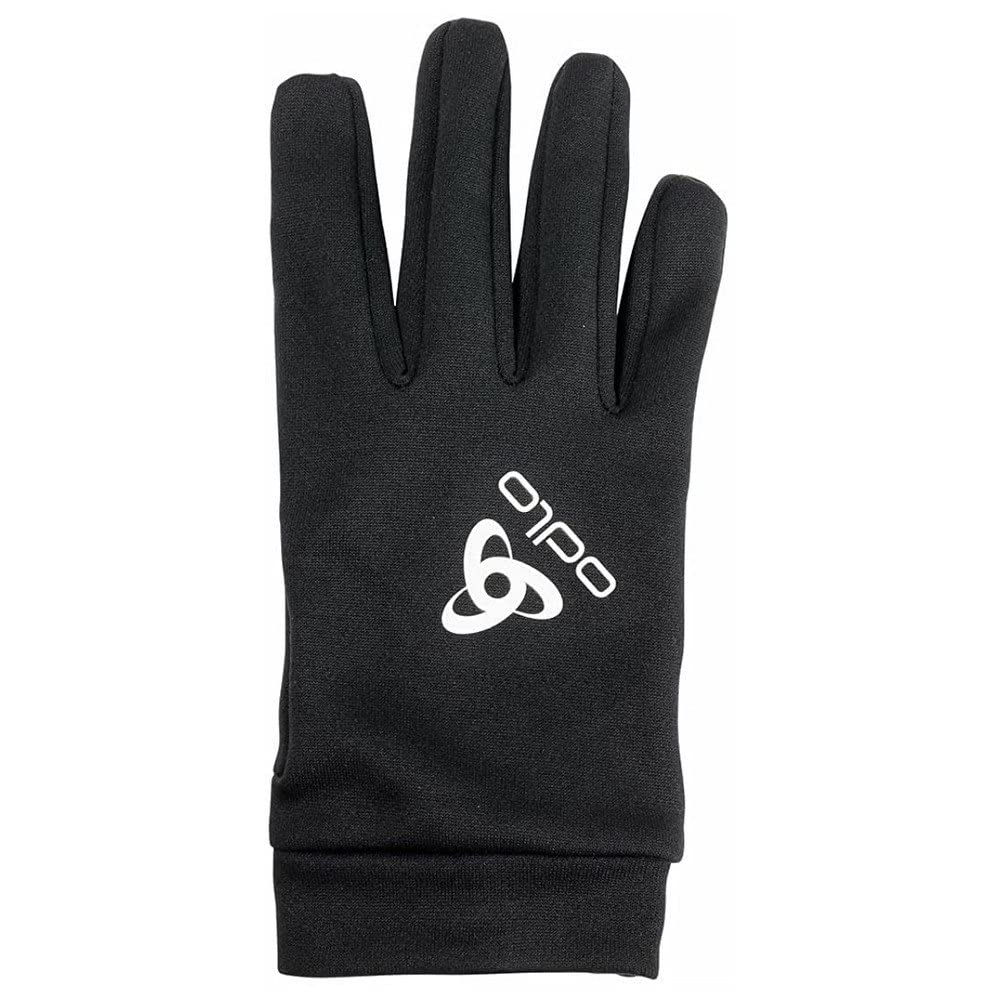 Odlo Unisex Gloves with E-Tip STRETCHFLEECE LINER ECO, black, S
