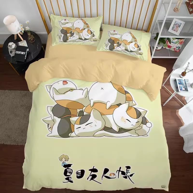 Amazon.co.jp: 夏目友人帳 布団カバー 掛け布団カバー 3/4点セット