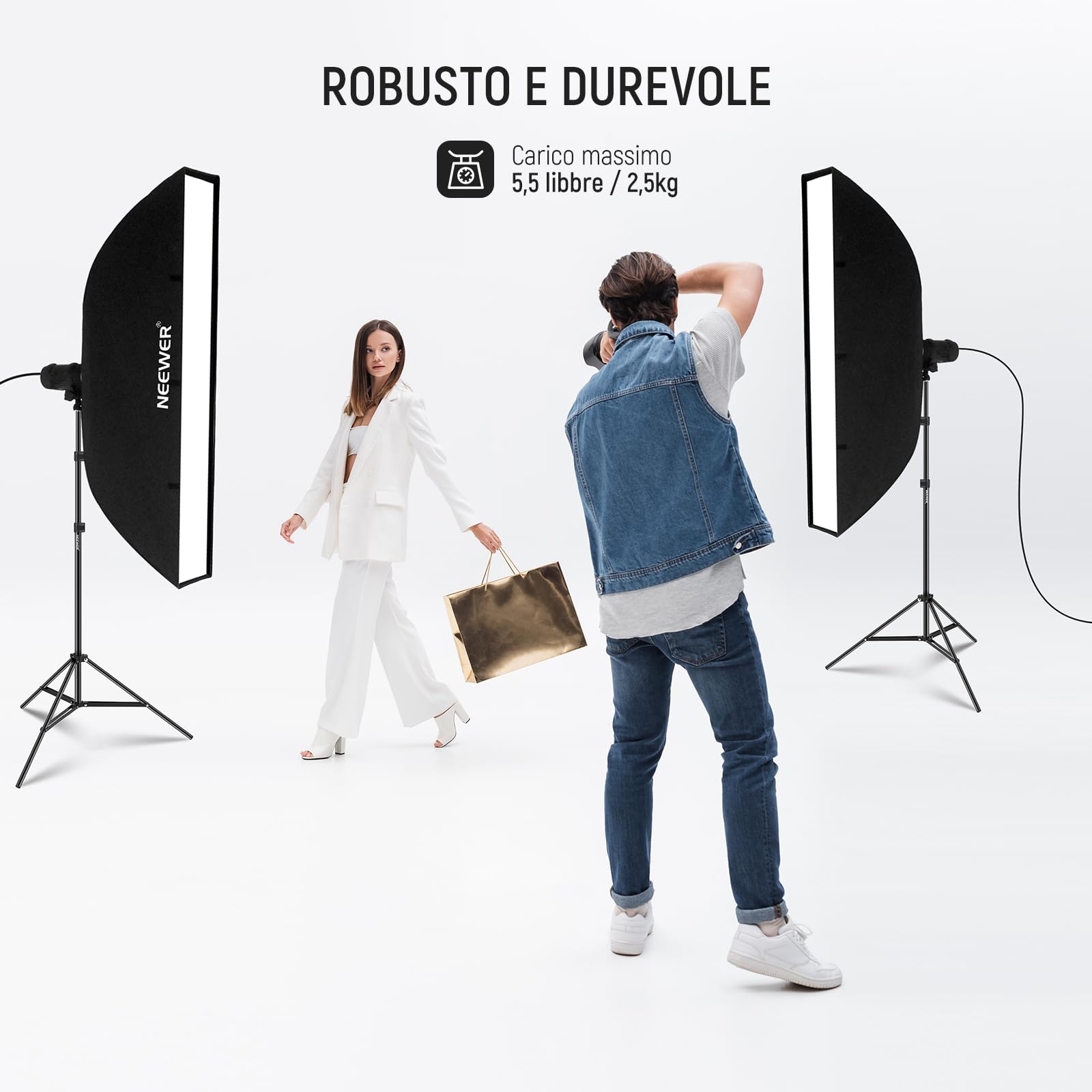2 Treppiedi Neewer Per Fotografia 6ft Con Supporti Luce – Kit In Scatole Originali (Usato)