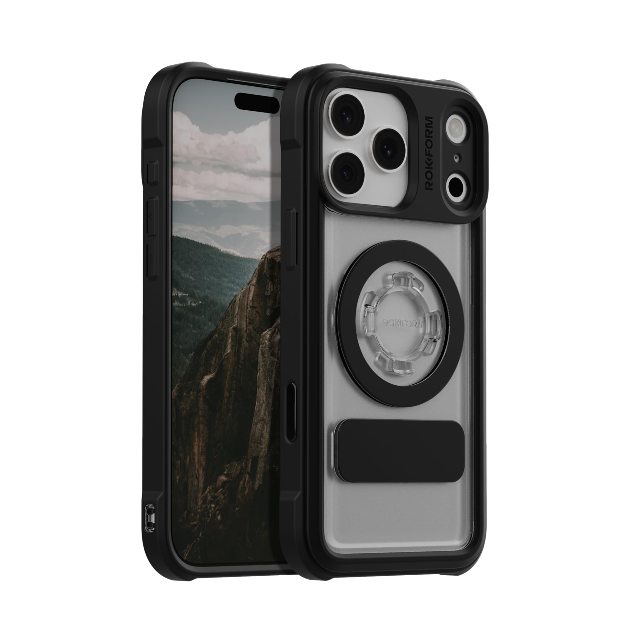 ROKFORM Crystal Case Compatible with iPhone 17 Pro Max, Magnetic Cover (Clear)