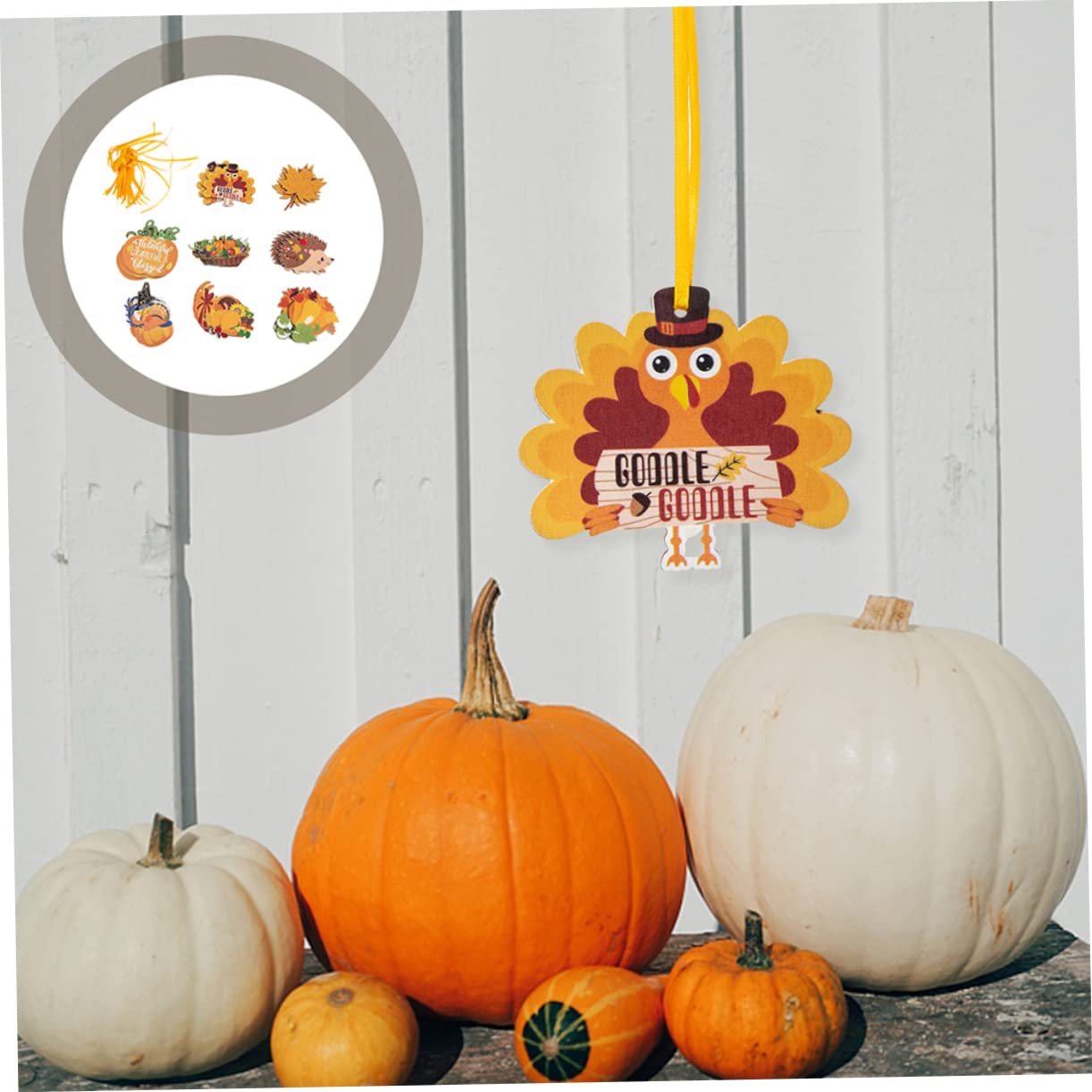 Cabilock 3 Set Ciondolo Di Legno Decorazione Casa Home Decoration Decorazioni Autunnali Ornamenti Autunnali Per Albero Banner Decorazioni Dell'albero Del Ringraziamento 16 Pezzi * 3