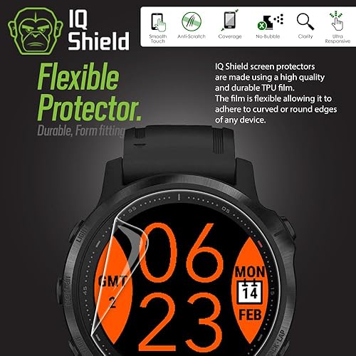 Miniatura 3 de IQShield Protector de pantalla compatible con Garmin Fenix 6S  Fenix 6S ProFenix 6S SapphireFenix 6S Pro Solar (paquete de 6) película de TPU