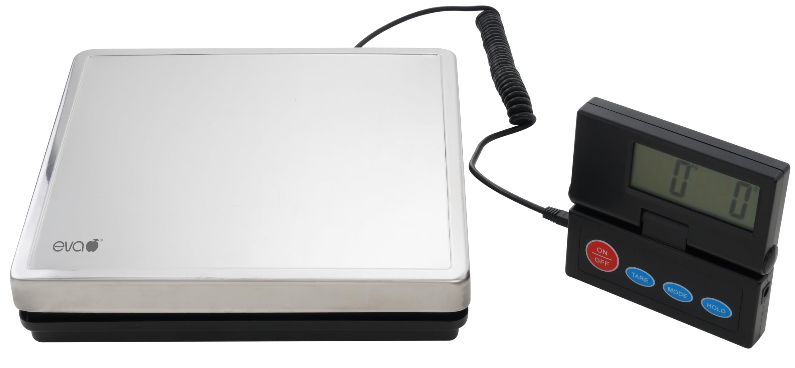 Bilancia elettronica per pacchi - Portata 50kg - Divisione 2g - Piattaforma inox - Non omologata