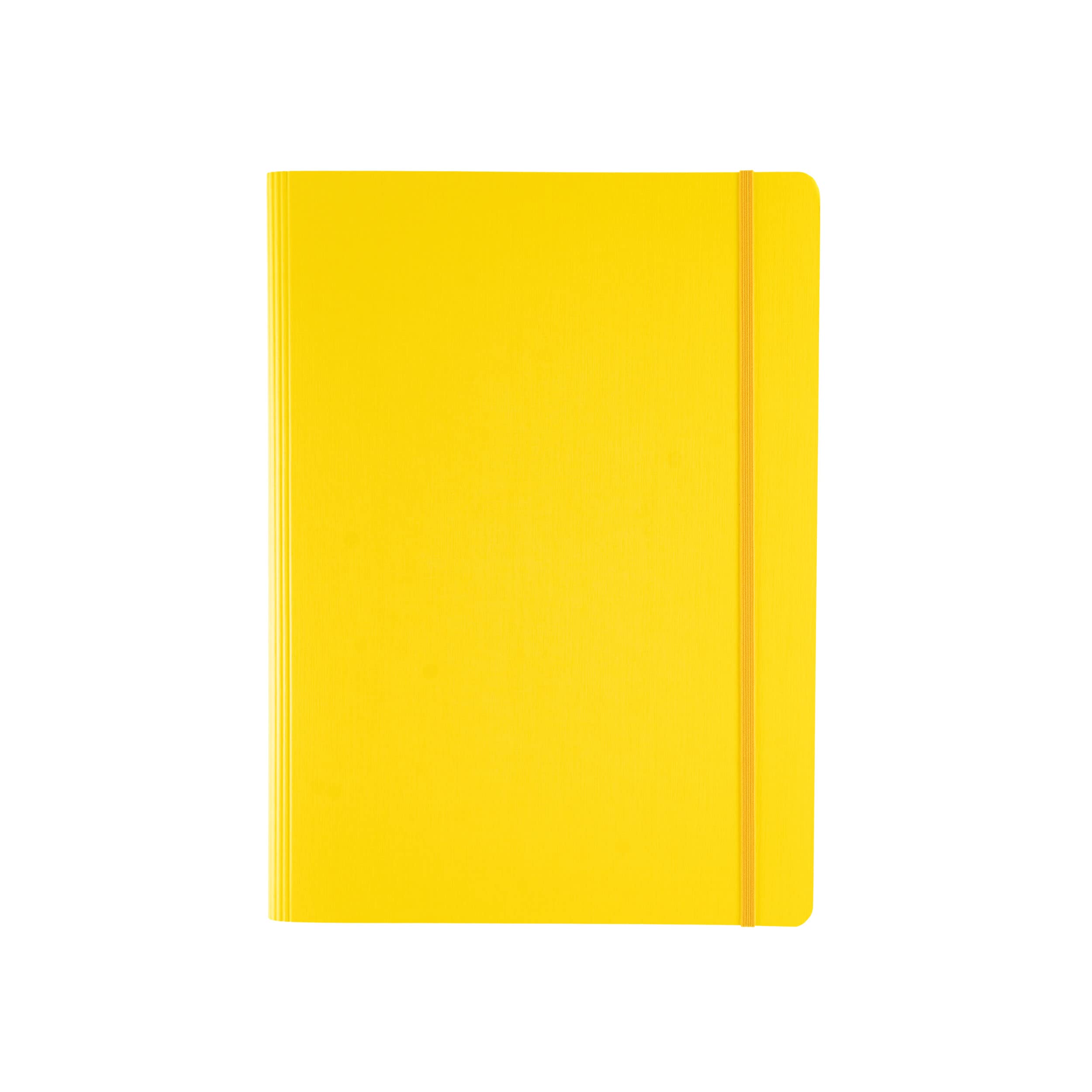 Cahier A4 Fabriano Ecoqua Plus jaune à spirales et pages pointillées pour vos notes