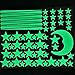 Glow in The Dark Stars for Ceiling, Glow in The Dark Stars and Moon Wall Decals, Wall Decor,Sticky Fluorescence Stars, Baby Nursery (Big Moon Set)