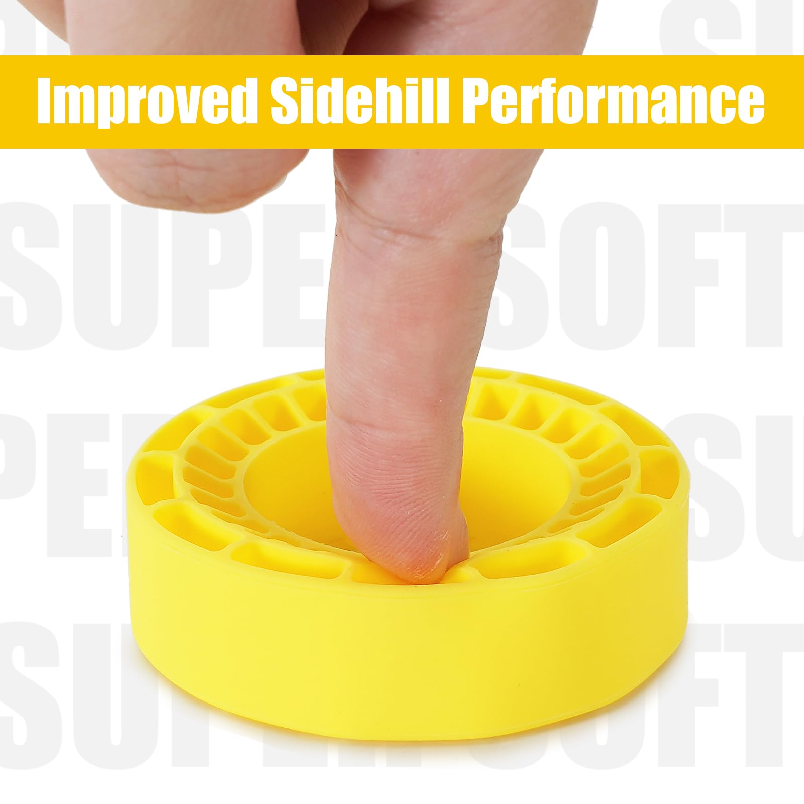 INJORA 4pcs Silicone Rubber Inserts for 64 * 24mm 1.3