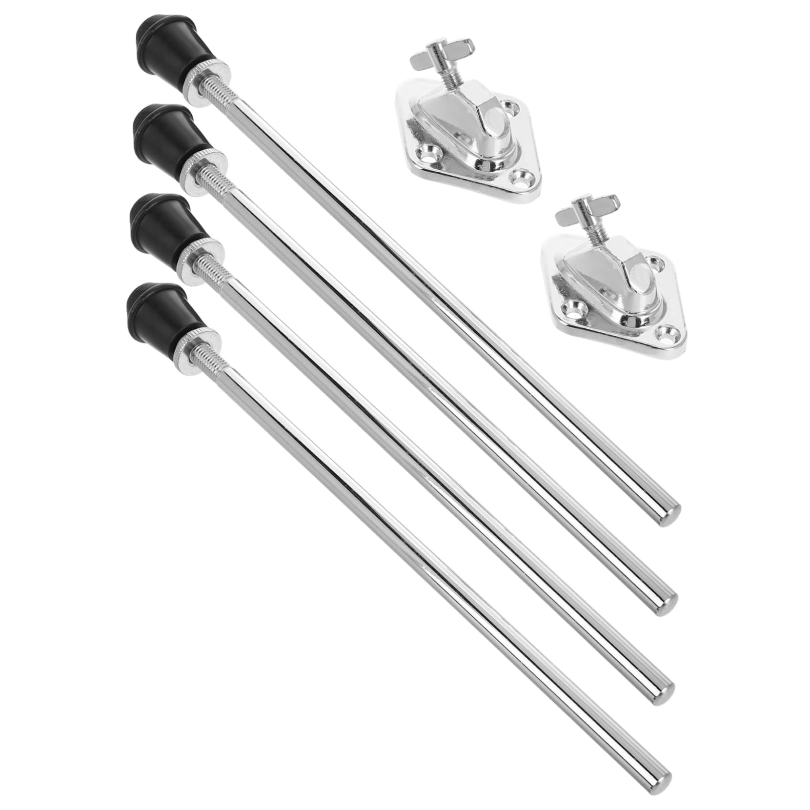 Toddmomy Professional Metal Drum Legs Bass Drum Foot Floor Tom Leg Clamp Holder Set Accessory for Boys and Girls