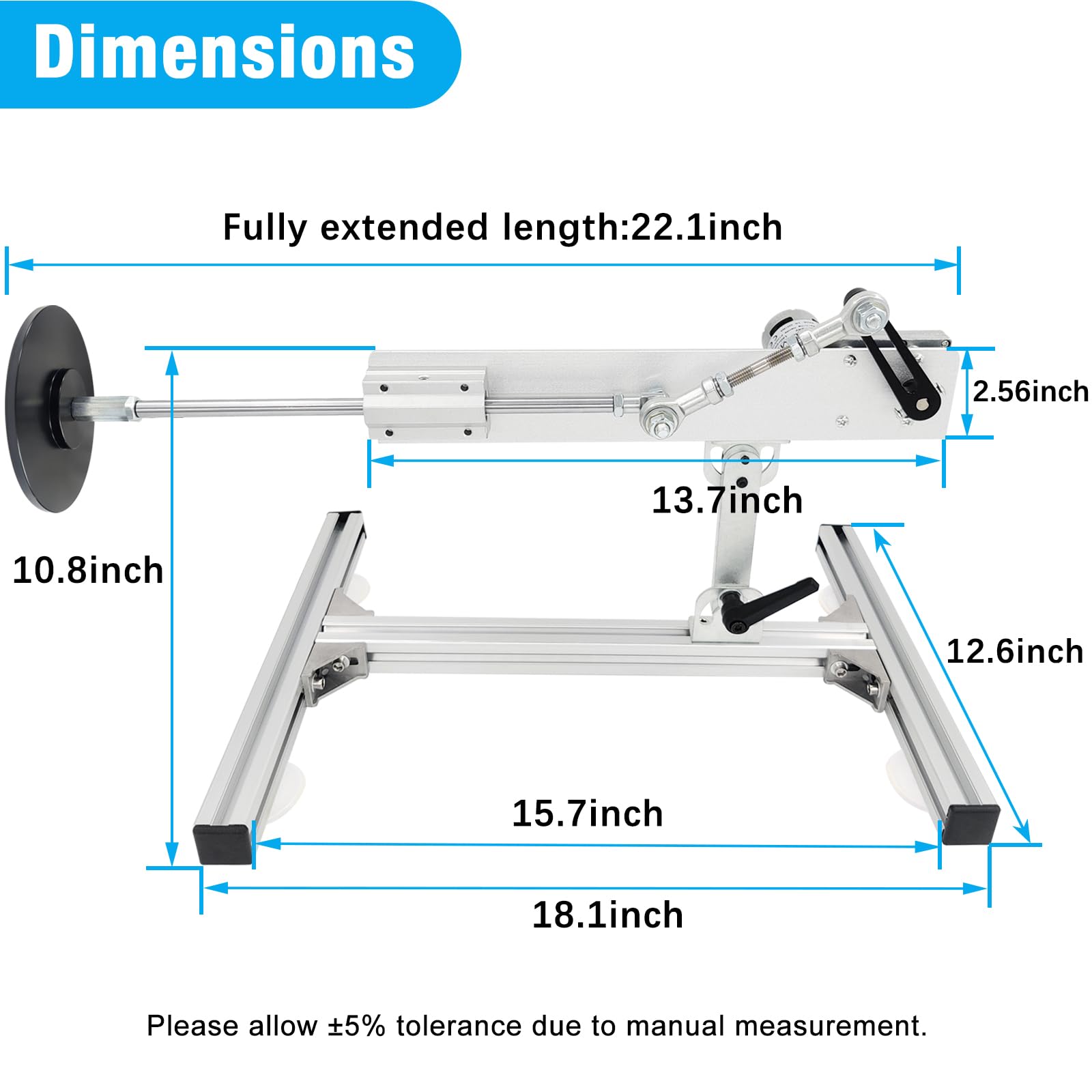 JQDML Reciprocating Cycle Linear Actuator 24V 120RPM, Max 40 lbs Thrust — Amazon image 9