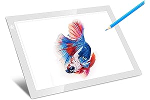 LitEnergy A4 LED Drawing Light Board, Adjustable Portable Tracing Light Pad for...