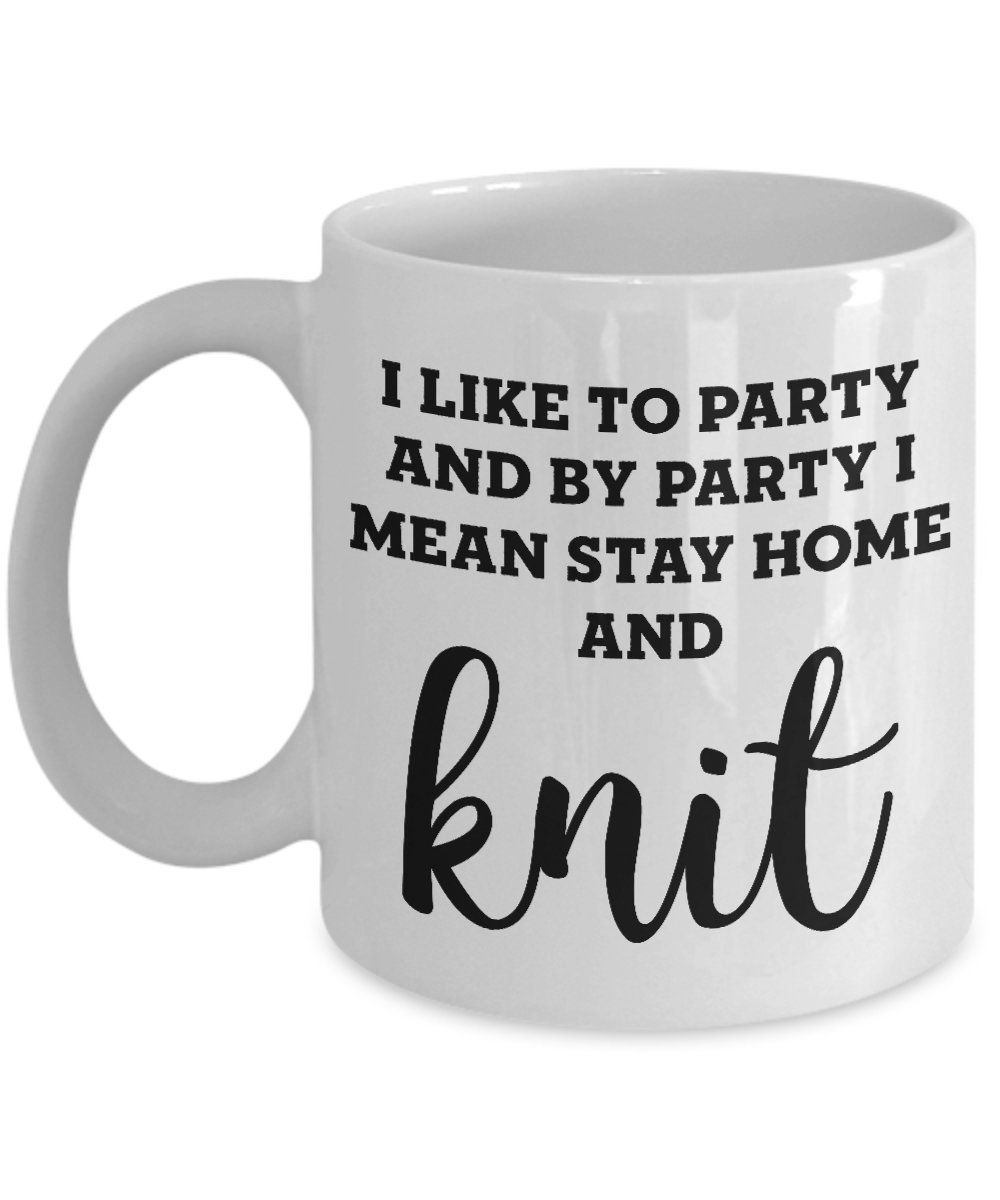 Valentine's Day Funny Gifts for Knitters — funny ceramic mug from ShopProudGifts