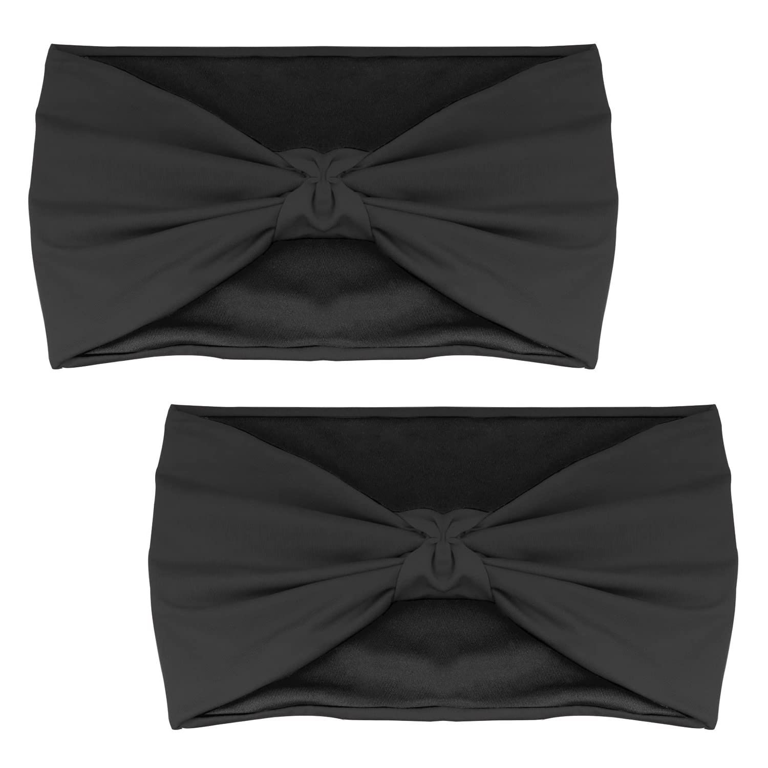 MoKo Versatile Sports Headband, Breathable Lightweight Sweat Wicking Multi-use Headwear, Fashionable Knotted Hair Band