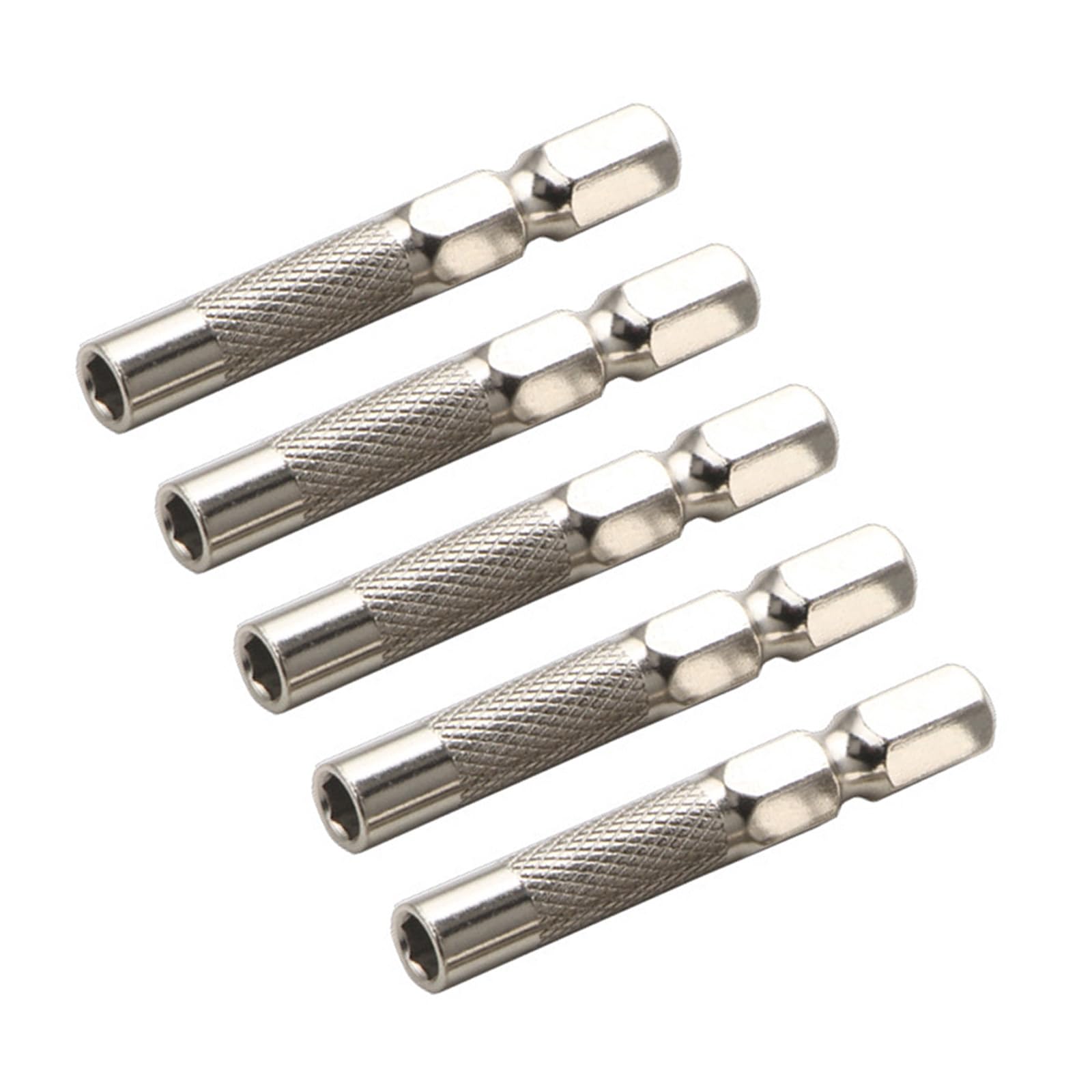 Maxtonser 5Pieces Hexagonal Bit Adapter Set Magnetic 1/4Inch to 4mm Socket Shank for Screwdriver and Drill Tool