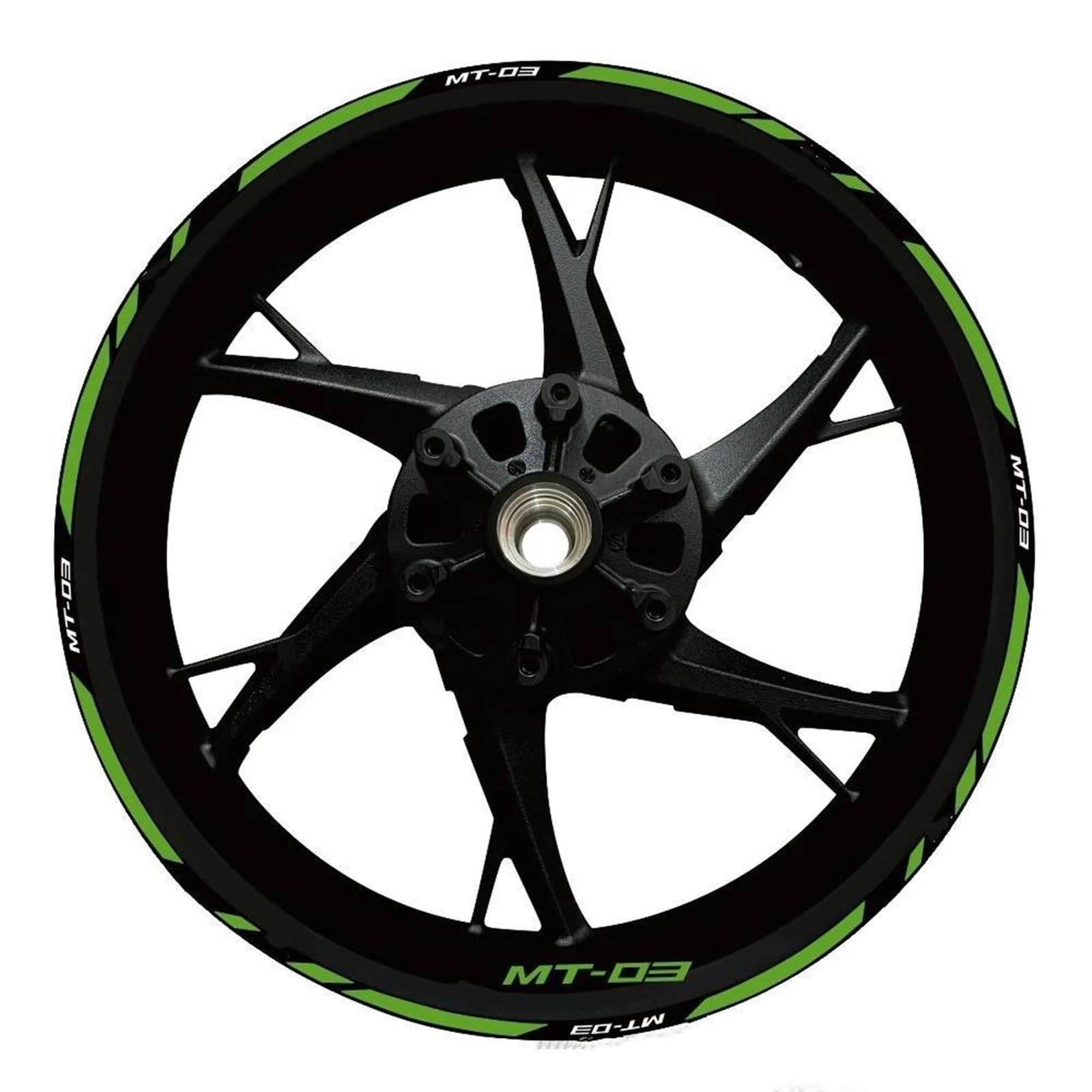 Motorcycle Wheel Stickers Reflective Rim Motorbike Waterproof Decals for Yamaha MT-03 MT 03 Mt03 2020-2022 Decorative(Color13)