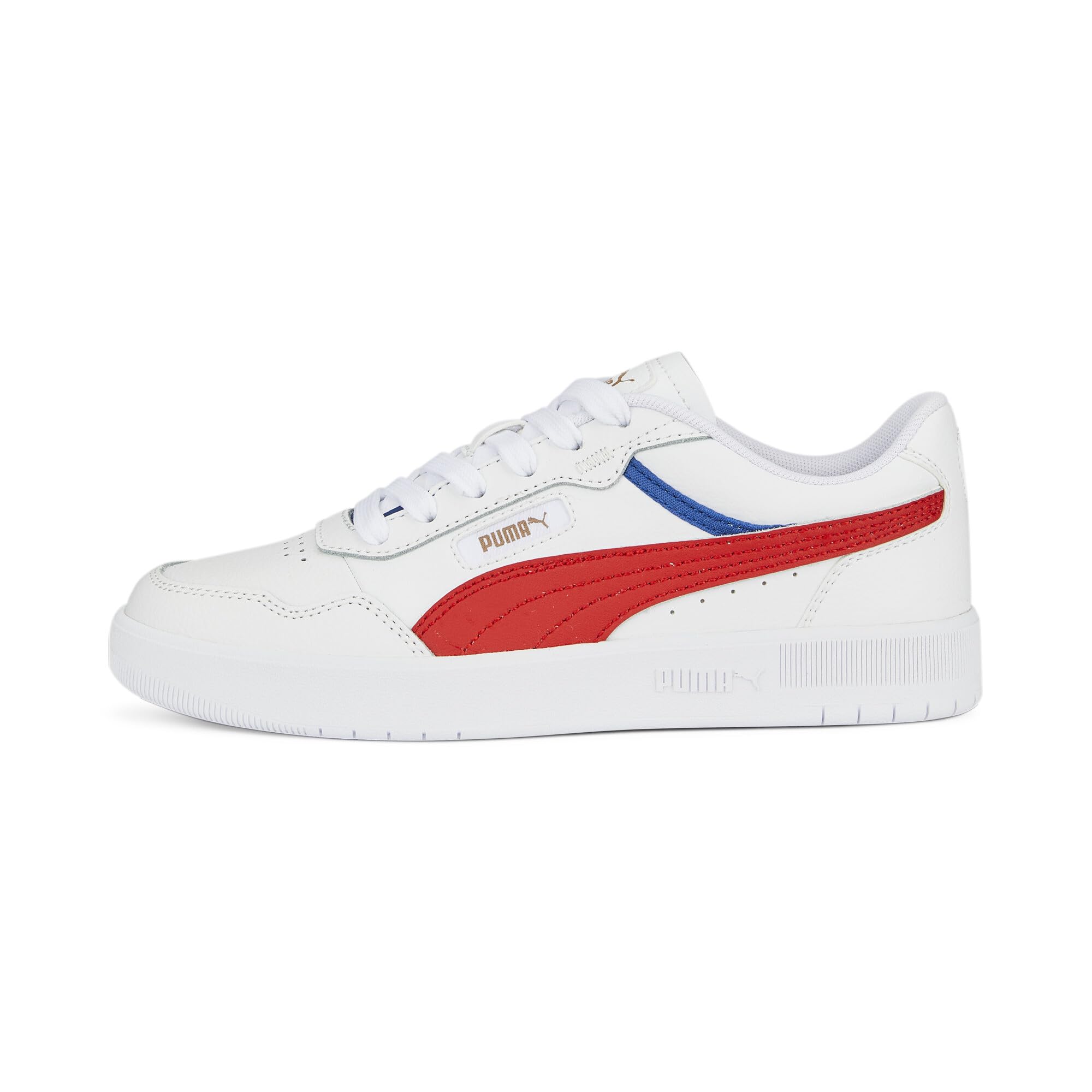 Puma Unisex-Kid Court Ultra Jr White-for All Time Red-Clyde Royal-Gold Sneaker - 6 UK (39083503) (B09YXJD8YS) Amazon Price History, Amazon Price Tracker