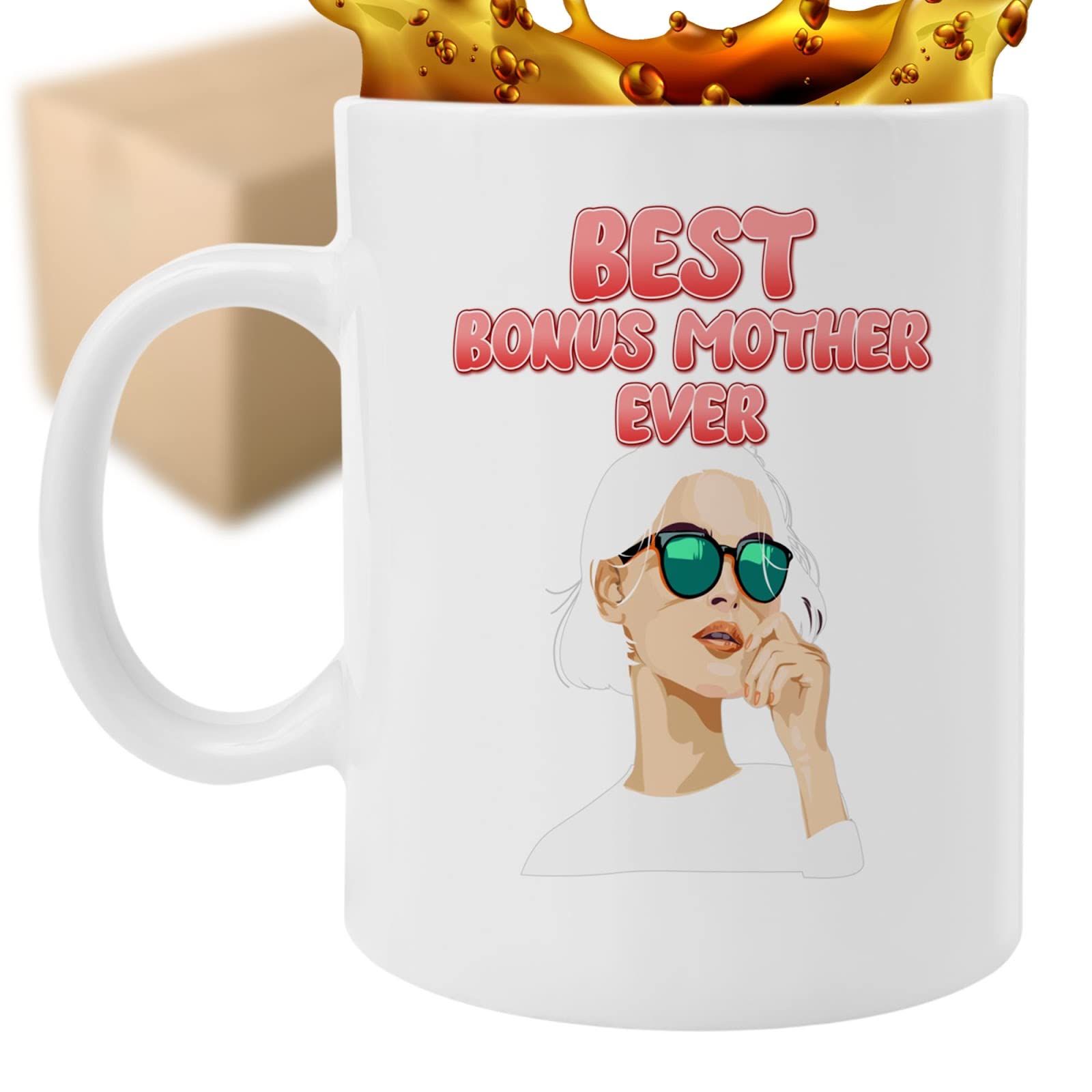 Coffee Mug Funny Step Mother Cup Mother Ever, Birthday Christmas Cup for  Step Mom Mother's Day Gift for Stepmother Stepmom 792865