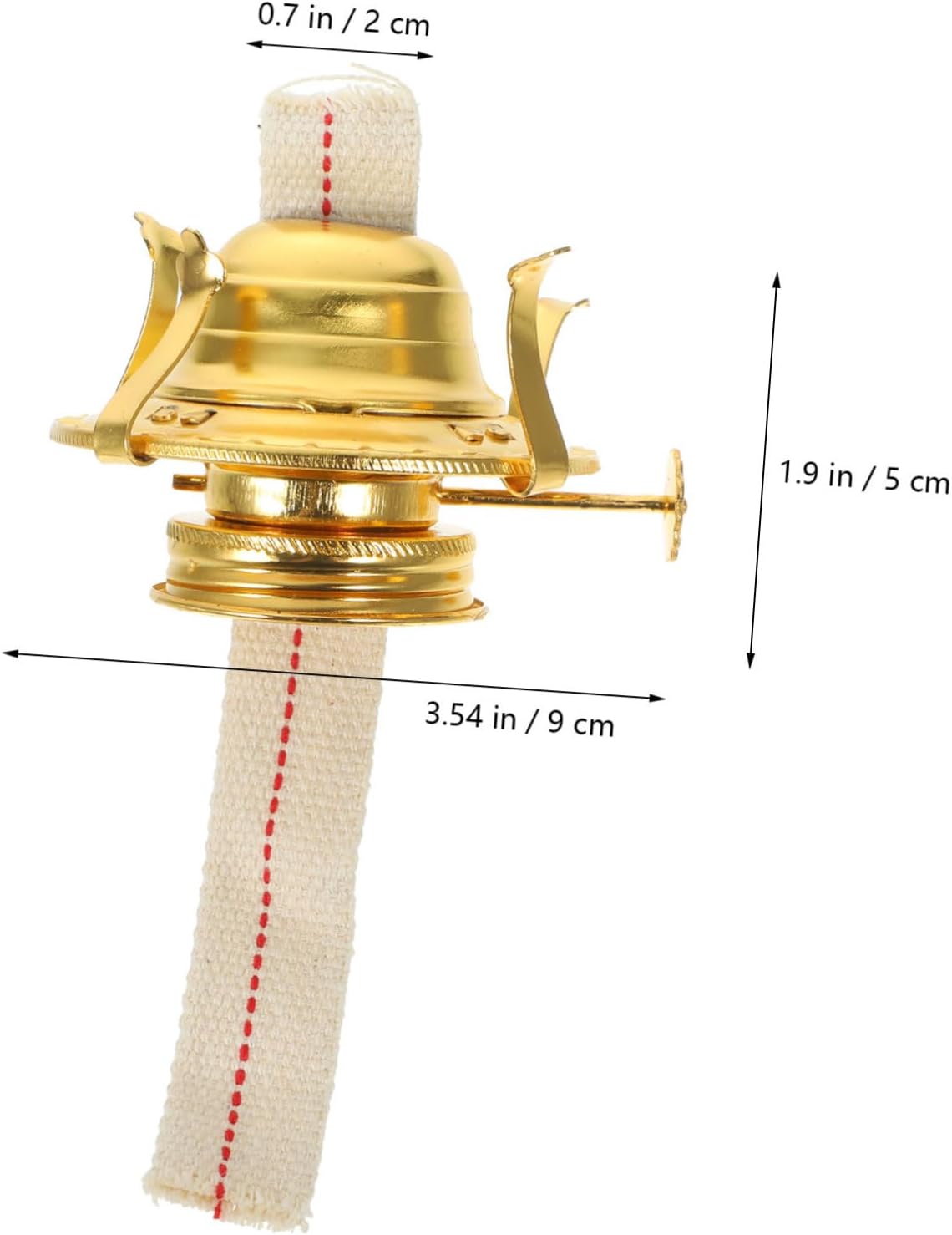 Cabilock 2sets Oil Lamp Replacement Wick Kerosene Lamp Wick Holder for Vintage Oil Lanterns Wide Home and Outdoor Use Safe and Practical Accessory