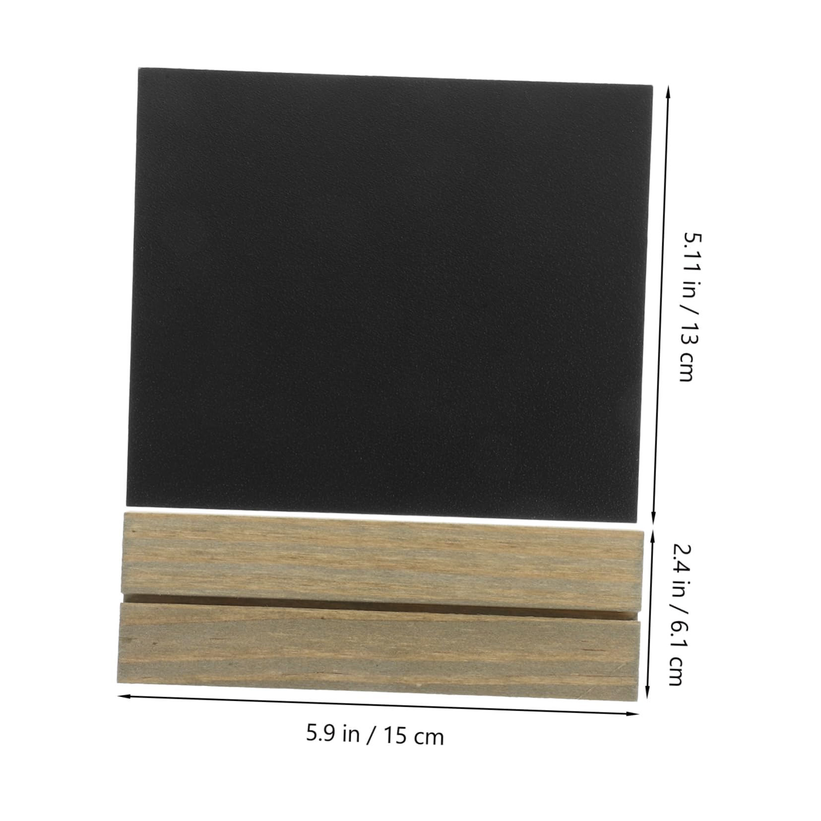 SOLUSTRE 10Pcs Wooden Chalkboard Signs with Stand Double Sided Tabletop Display Boards for Menus Place Cards and Event Decorations for Weddings Parties and Banquets