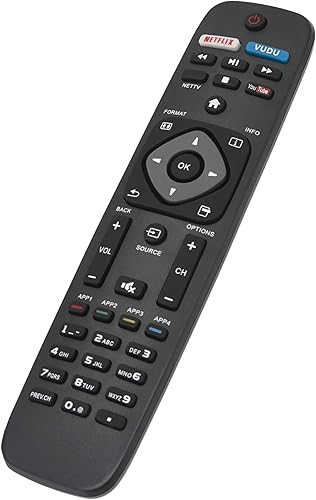 Miniatura 2 de Nuevo reemplazo remoto apto para Philips Smart TV NH500U NH500UW NH503UP 55PFL5602 50PFL5602 43PFL5602 75PFL6601 32PFL4902 40PFL4901 43PFL4901