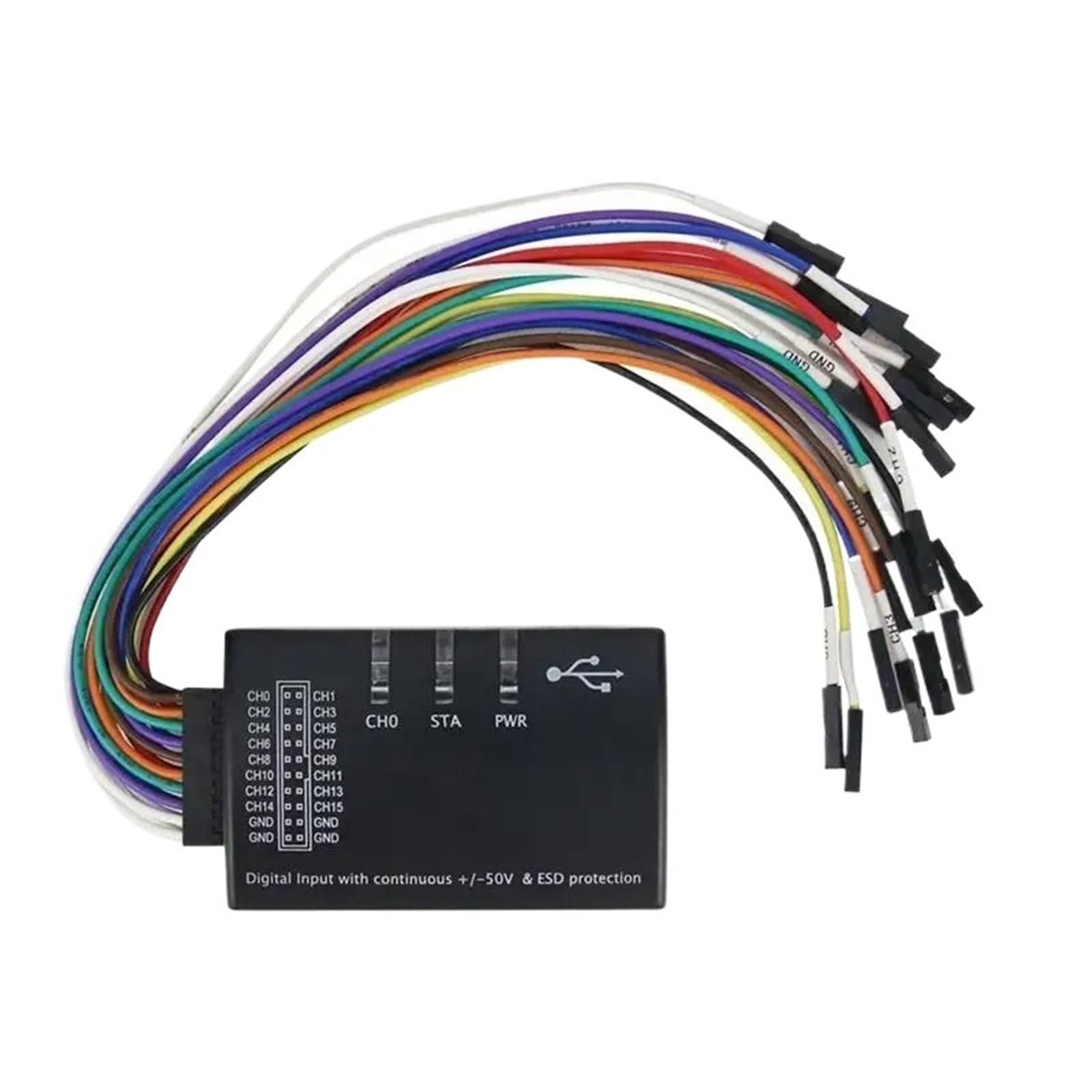 1pc Logic USB Logic Analyzer Multi-System Analyzer for Probe Rate 100M 16 Kanäle Instrumente