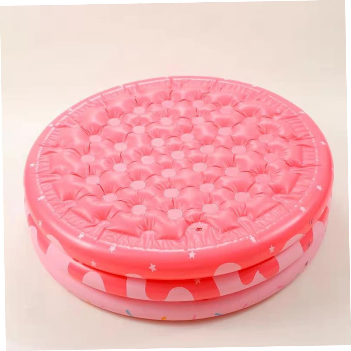 Grueso PVC Piscina Inflable Redonda Rosa de Niños