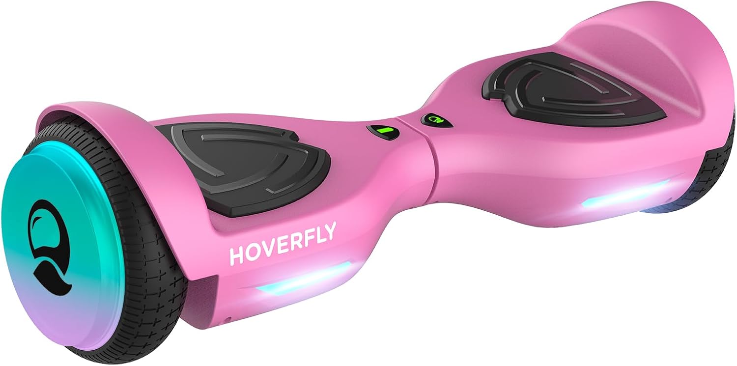 HOVERFLY Elf Hoverboard in pink with LED wheels